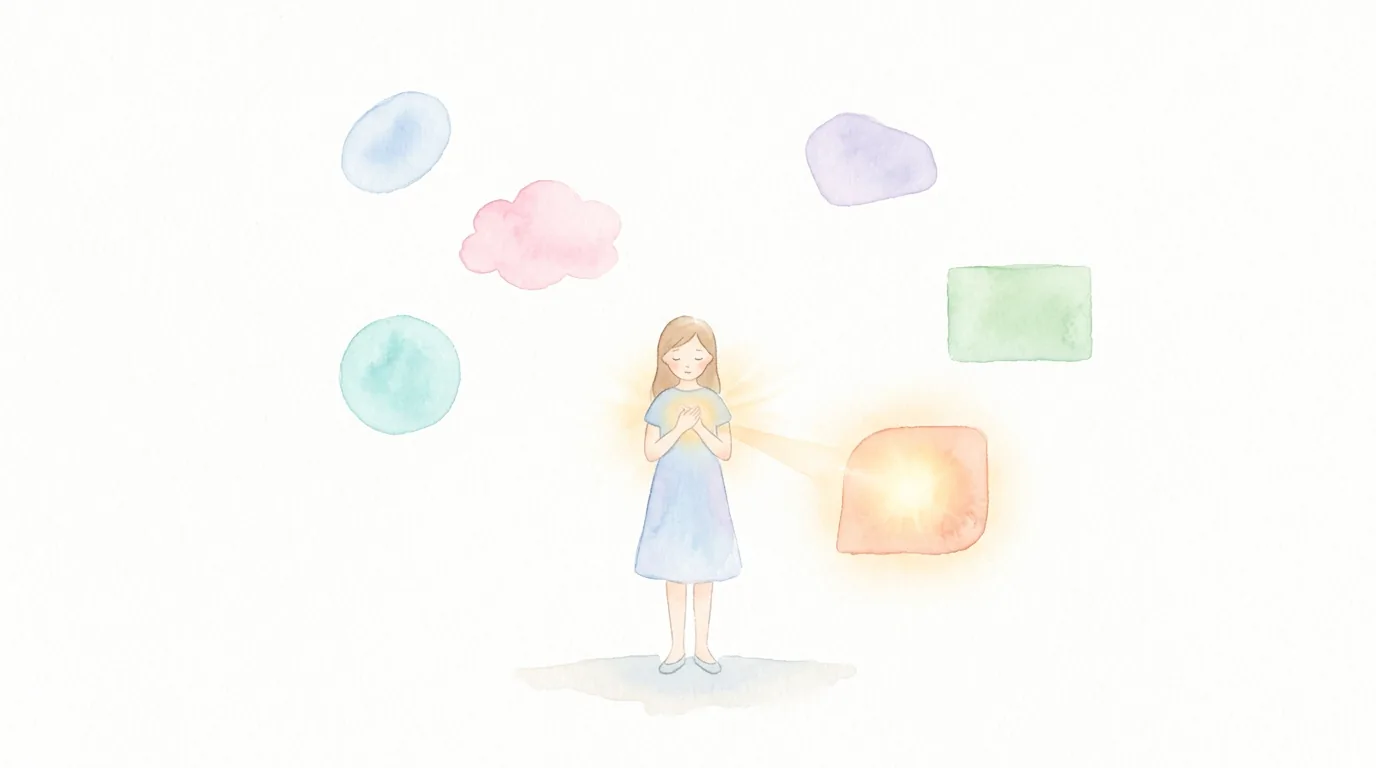 Мягкий образ выбора подходящего формата среди нескольких спокойных вариантов